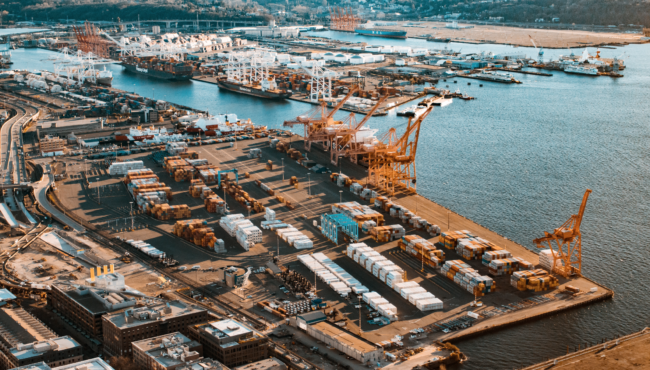 port harbor cargo ships