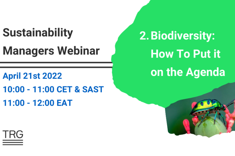 Sustainability Managers Webinar Timeslots