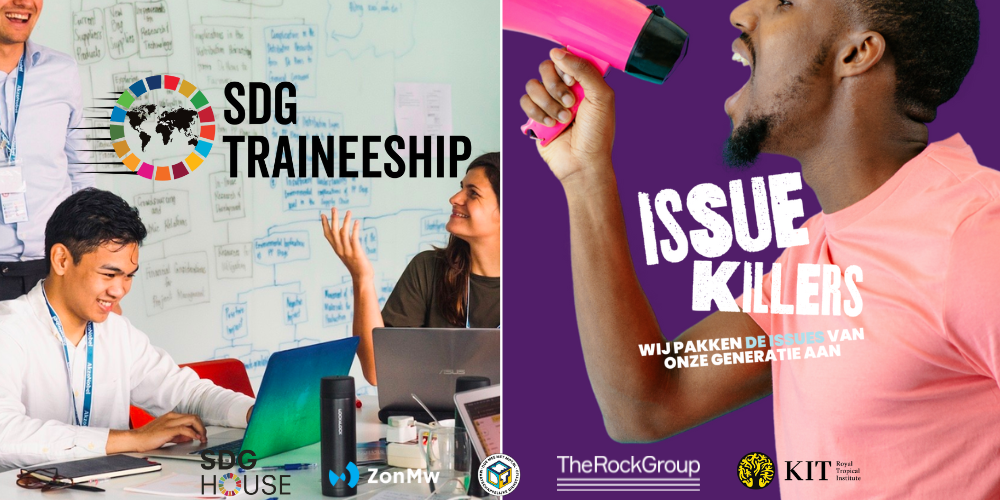 Duurzame toekomstkansen Meld je nu aan voor het SDG Traineeship en het IssueKillers programma