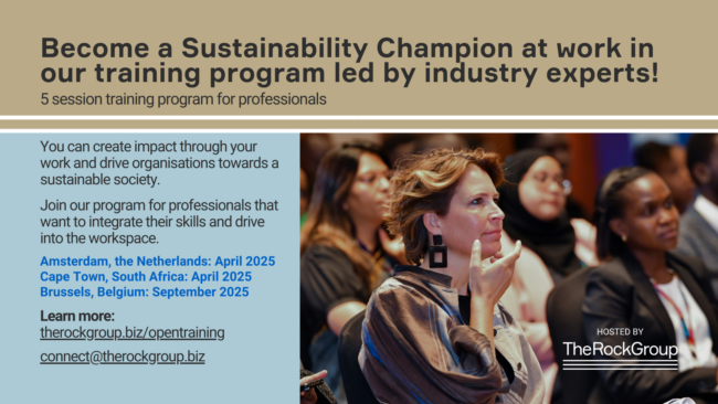 Event Banner How to Become a sustainability Champion at work?